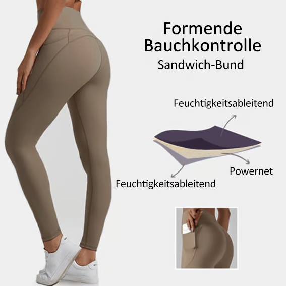 LETZTER TAG 49 % RABATT🔥Formende Trainings-Leggings mit hoher Taille und Bauchkontrolle🔥