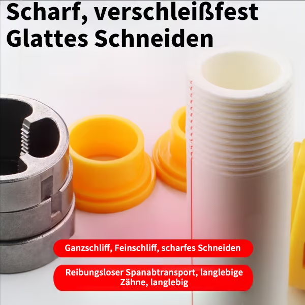 ⏳Begrenzte Zeit 50% Rabatt💥Elektrisches Bohrmaschinen-kompatibles PVC-Rohrgewindeschneider-Set mit verschiedenen Gewindegrößen.