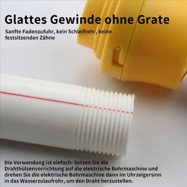 ⏳Begrenzte Zeit 50% Rabatt💥Elektrisches Bohrmaschinen-kompatibles PVC-Rohrgewindeschneider-Set mit verschiedenen Gewindegrößen.