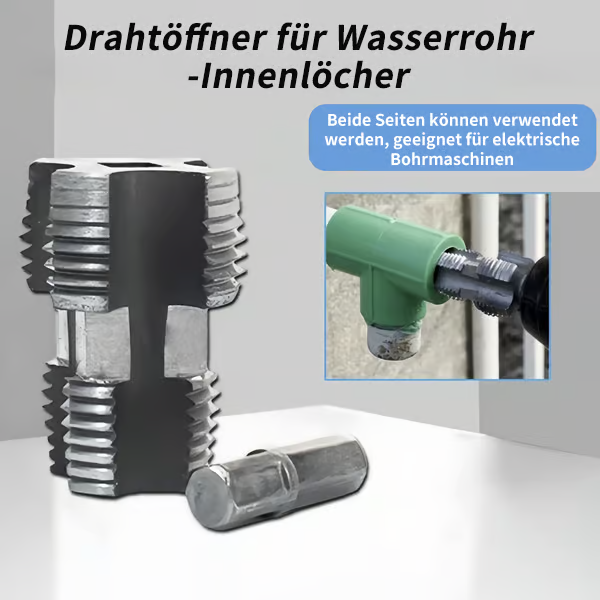 ⏳Begrenzte Zeit 50% Rabatt💥Elektrisches Bohrmaschinen-kompatibles PVC-Rohrgewindeschneider-Set mit verschiedenen Gewindegrößen.