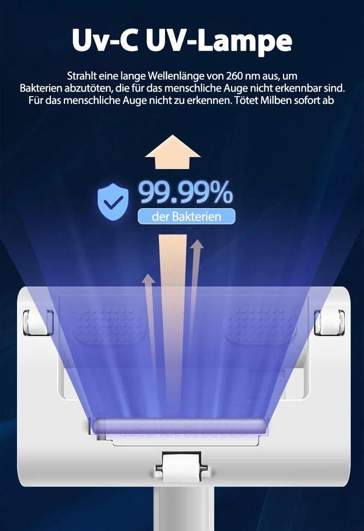 Hochfrequenter und leistungsstarker Milbensauger für den Hausgebrauch