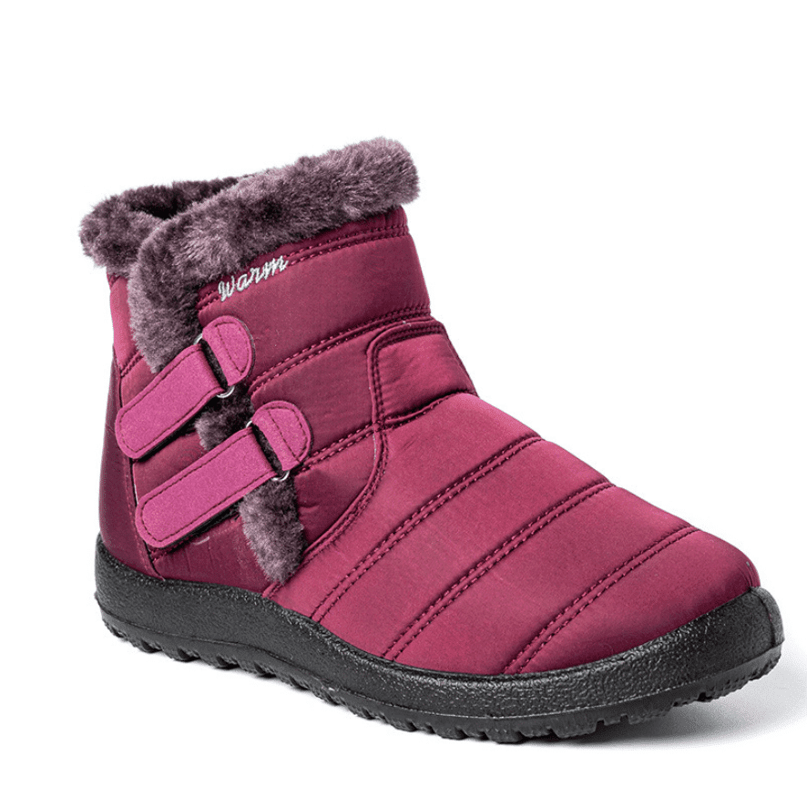 Wasserdichte Damen Schneestiefel Winterschuhe mit warmem Plüsch Fleece gefüttert Ankle Booties