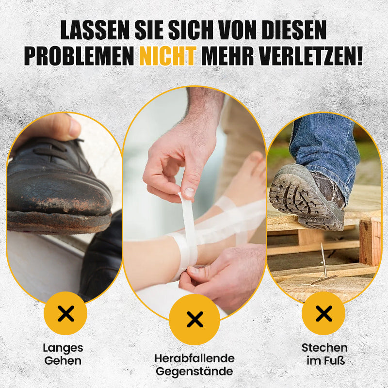 Schlag- und stichfeste Sicherheitsschuhe mit Drehknopf