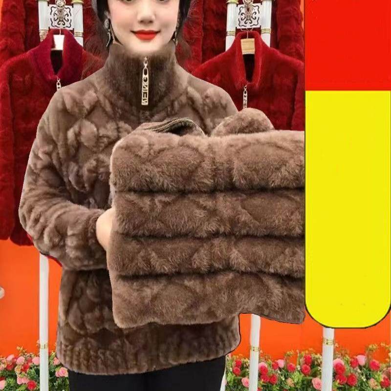 Neue dicke Winterjacke mit langem Ärmel